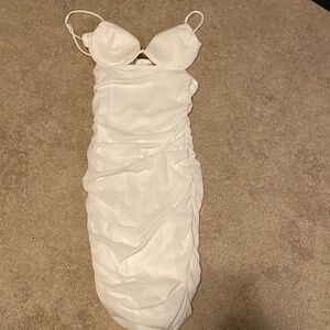 White mini dress